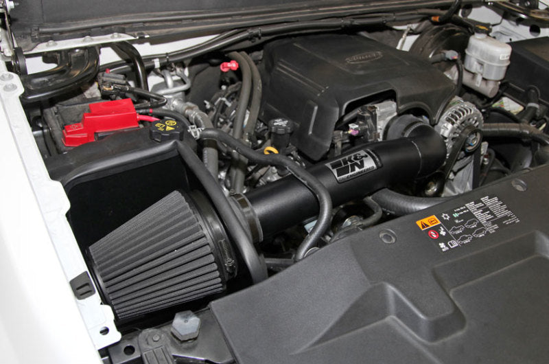 K&N 09-13 Chevy Silverado 1500/Avalanche/Suburban / 09-13 GMC Yukon Black Perf Intake Kit-Cold Air Intakes-Grocery Getter Performance
