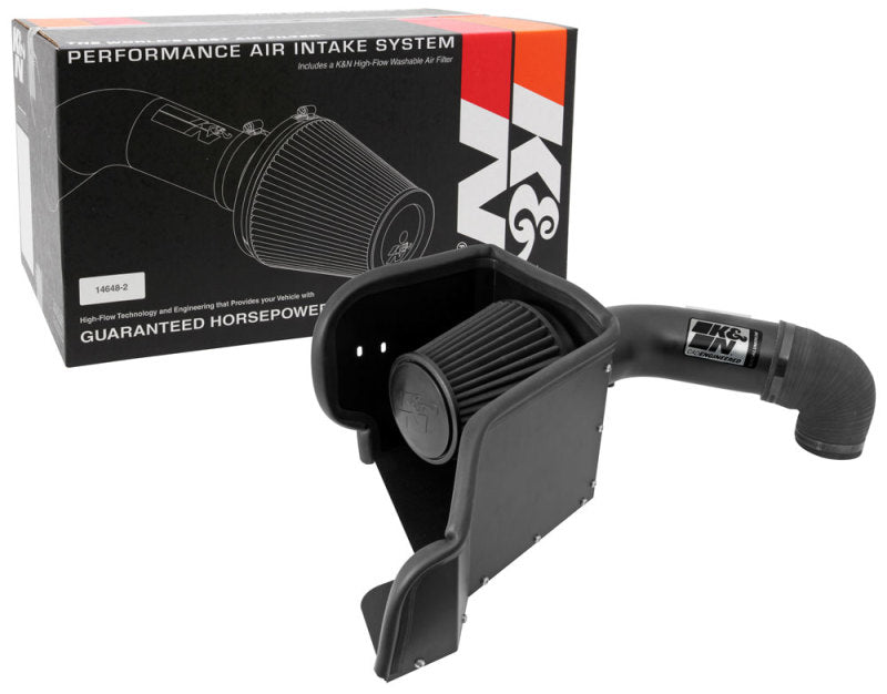 K&N 09-13 Dodge Ram 1500 Pickup 5.7L V8 / 11-13 Ram 1500 5.7L V8 Black Performance Intake Kit-Cold Air Intakes-Grocery Getter Performance