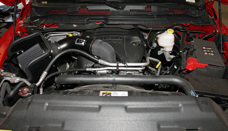 K&N 09-13 Dodge Ram 1500 Pickup 5.7L V8 / 11-13 Ram 1500 5.7L V8 Black Performance Intake Kit-Cold Air Intakes-Grocery Getter Performance
