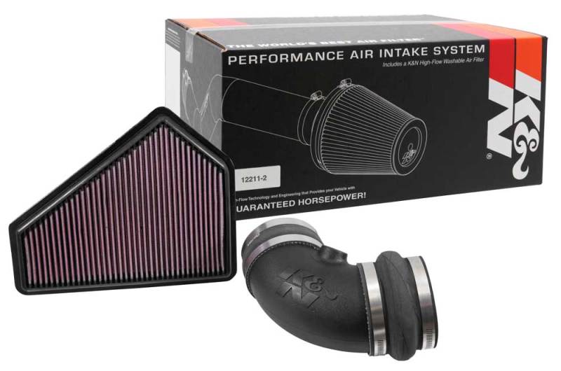 K&N 09-15 Cadillac CTS-V V8 6.2L F/I 57 Series FIPK Performance Intake Kit-Cold Air Intakes-Grocery Getter Performance