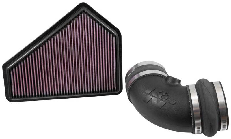 K&N 09-15 Cadillac CTS-V V8 6.2L F/I 57 Series FIPK Performance Intake Kit-Cold Air Intakes-Grocery Getter Performance