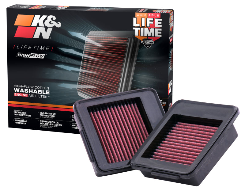 K&N 09+ Nissan GTR Drop In Air Filter-Air Filters - Drop In-Grocery Getter Performance