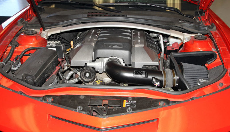 K&N 10-13 Chevy Camaro 6.2L V8 Black Performance Intake Kit-Cold Air Intakes-Grocery Getter Performance