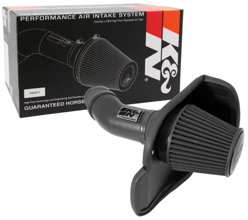 K&N 11-13 Dodge Challenger V8/12-13 Charger V8 / 12-13 Chrysler 300 Black Performance Intake Kit-Cold Air Intakes-Grocery Getter Performance