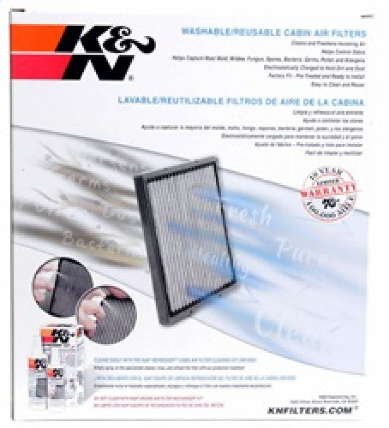 K&N 11-16 Jeep Grand Cherokee / 11-16 Dodge Durango Cabin Air Filter-Cabin Air Filters-Grocery Getter Performance