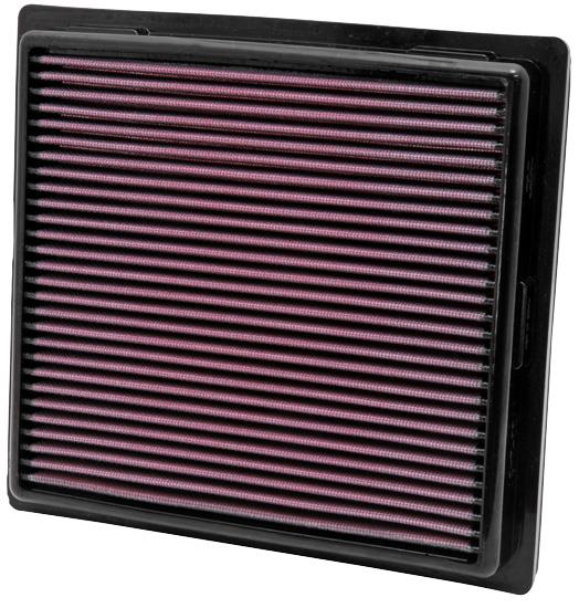 K&N 11 Jeep Grand Cherokee / 11 Dodge Durango Replacement Panel Air Filter-Air Filters - Drop In-Grocery Getter Performance
