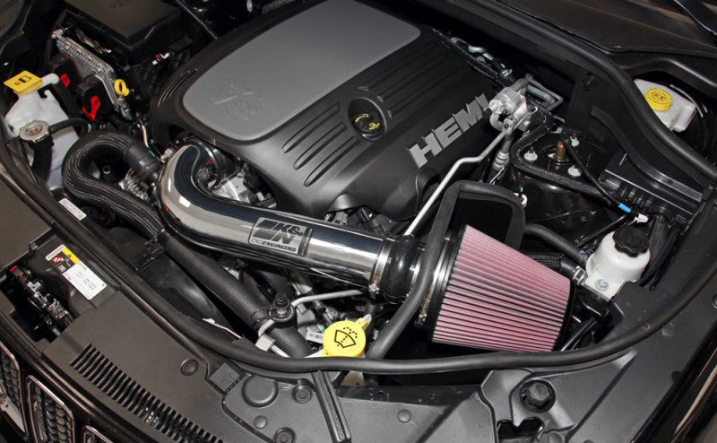K&N 11 Jeep Grand Cherokee 5.7L V8 / 11 Dodge Durango 5.7L V8 High Flow Performance Intake Kit-Cold Air Intakes-Grocery Getter Performance