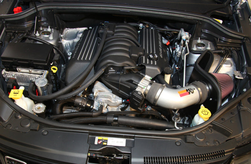 K&N 12-15 Jeep Grand Cherokee SRT 8 6.4L V8 High Flow Performance Intake Kit-Cold Air Intakes-Grocery Getter Performance