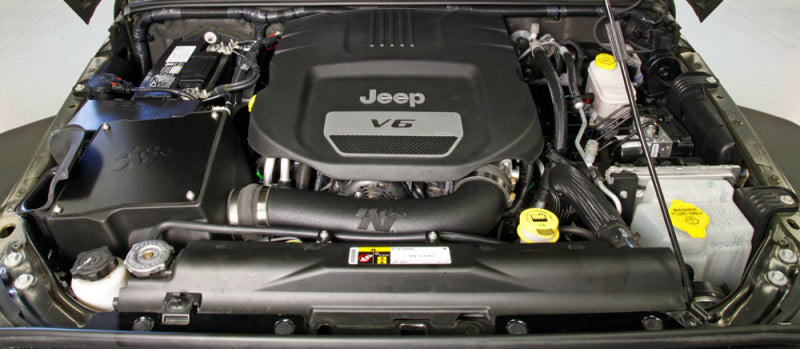 K&N 12-18 Jeep Wrangler 3.6L V6 Performance Intake Kit w/ Snorkel-Cold Air Intakes-Grocery Getter Performance