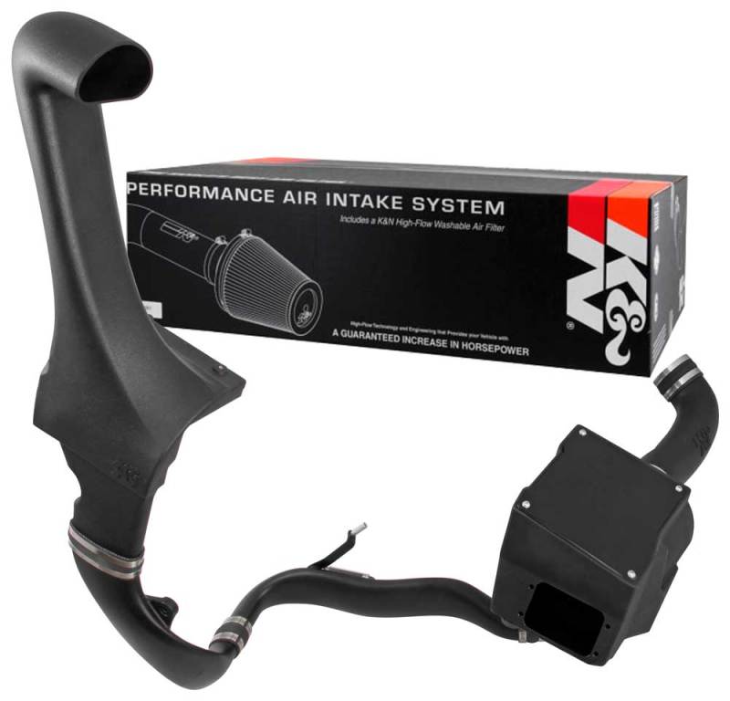 K&N 12-18 Jeep Wrangler 3.6L V6 Performance Intake Kit w/ Snorkel-Cold Air Intakes-Grocery Getter Performance