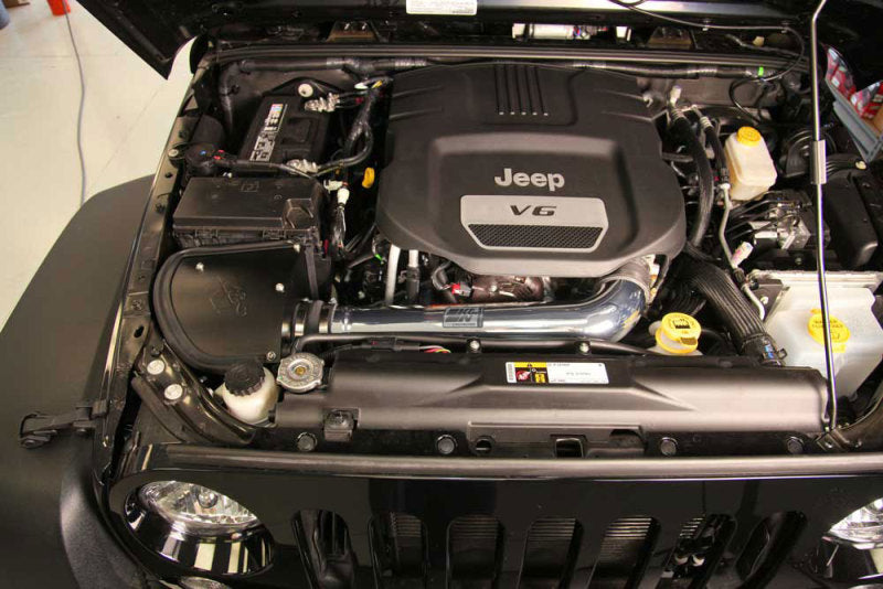 K&N 12-18 Jeep Wrangler V6-3.6L High Flow Performance Intake Kit (12-15 CARB Approved)-Cold Air Intakes-Grocery Getter Performance