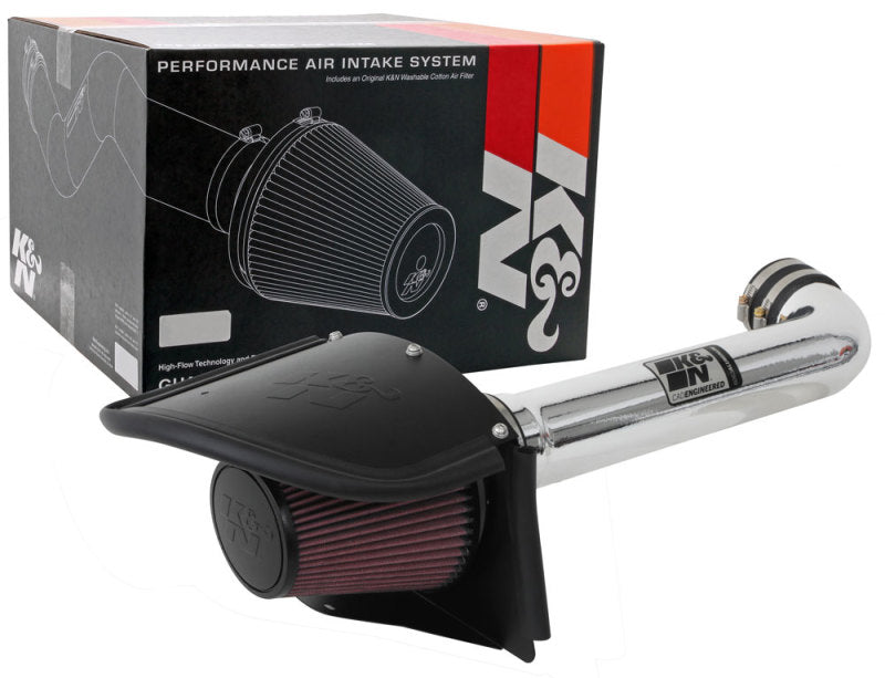 K&N 12-18 Jeep Wrangler V6-3.6L High Flow Performance Intake Kit (12-15 CARB Approved)-Cold Air Intakes-Grocery Getter Performance