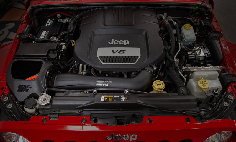 K&N 12-18 Jeep Wrangler V6 3.6L NextGen Cold Air Intake-Cold Air Intakes-Grocery Getter Performance
