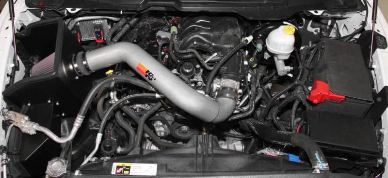 K&N 13-14 Dodge Ram 1500 3.6L V6 High Flow Performance Intake Kit-Cold Air Intakes-Grocery Getter Performance