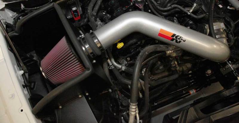 K&N 13-14 Dodge Ram 1500 3.6L V6 High Flow Performance Intake Kit-Cold Air Intakes-Grocery Getter Performance