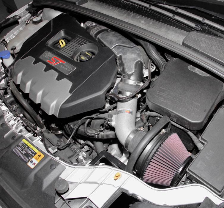 K&N 13 Ford Focus ST L4-2.9L F/I Typhoon Performance Intake-Cold Air Intakes-Grocery Getter Performance