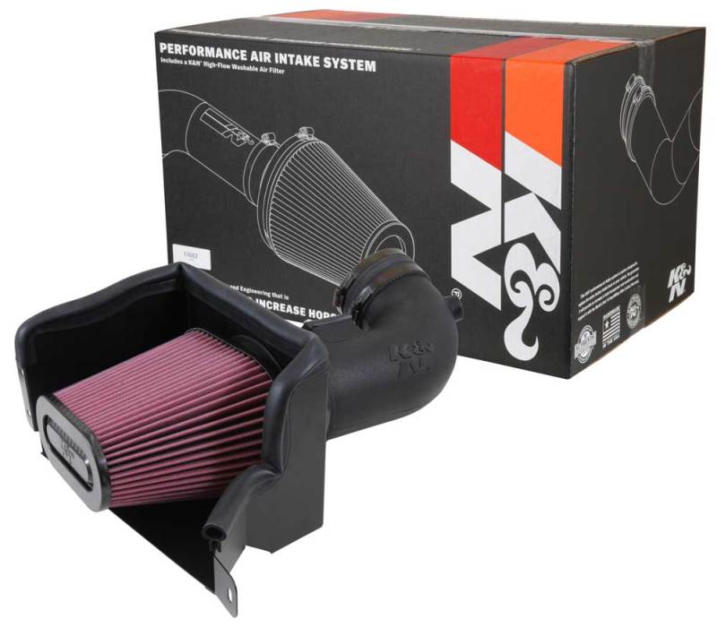 K&N 14-15 Chevrolet Corvette 6.2L V8 F/I Performance Intake Kit-Cold Air Intakes-Grocery Getter Performance