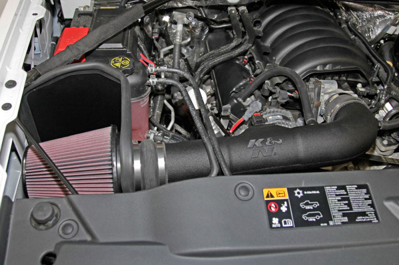 K&N 14-15 Chevy/GMC 1500 V-8 5.3/6 2L Performance Intake Kit-Cold Air Intakes-Grocery Getter Performance