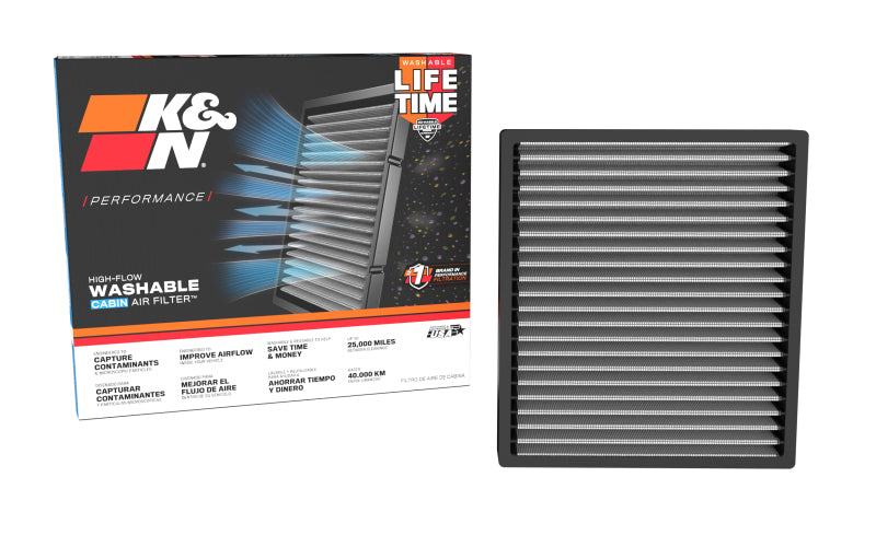 K&N 14-24 Infiniti Q50 Cabin Air Filter-Cabin Air Filters-Grocery Getter Performance