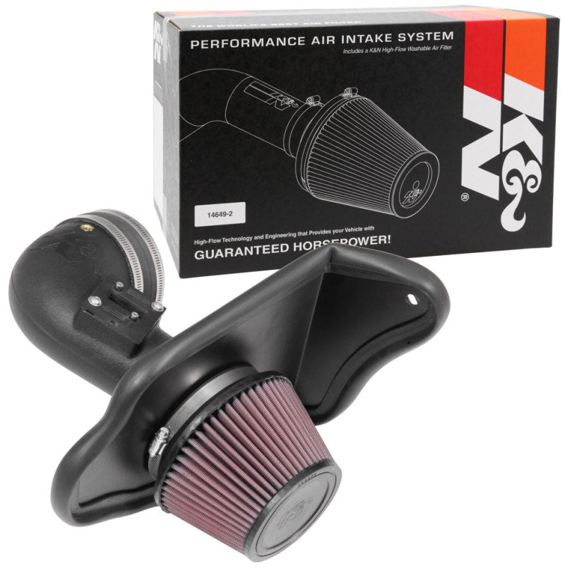 K&N 16-17 Cadillac ATS L4-2.0L Turbo 57 Series FIPK Performance Intake Kit-Cold Air Intakes-Grocery Getter Performance