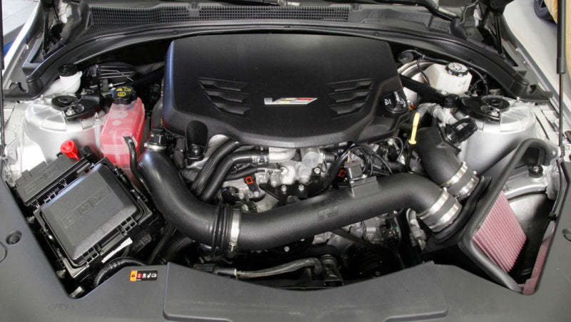 K&N 16-17 Cadillac ATS-V 3.6L V6 Twin Turbo Performance Intake Kit-Cold Air Intakes-Grocery Getter Performance
