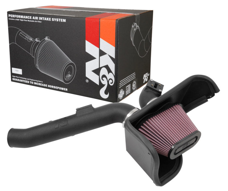 K&N 16-17 Cadillac ATS-V 3.6L V6 Twin Turbo Performance Intake Kit-Cold Air Intakes-Grocery Getter Performance