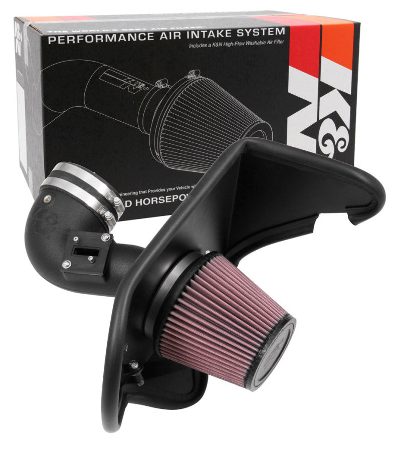 K&N 16-17 Chevrolet Camaro I4-2.0T 57 Series FIPK Performance Intake Kit-Cold Air Intakes-Grocery Getter Performance