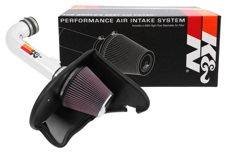 K&N 16-17 Chevy Camaro 3.6L Silver Typhoon Short Ram Intake-Cold Air Intakes-Grocery Getter Performance