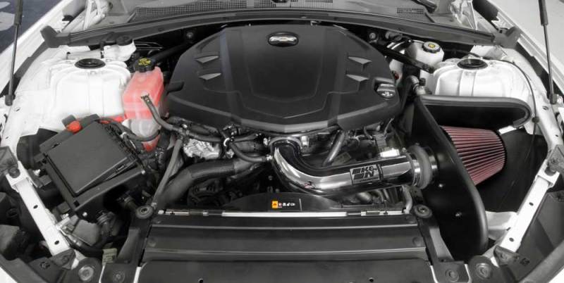K&N 16-17 Chevy Camaro 3.6L Silver Typhoon Short Ram Intake-Cold Air Intakes-Grocery Getter Performance