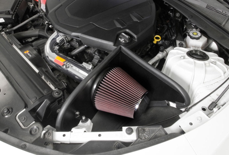 K&N 16-17 Chevy Camaro 3.6L Silver Typhoon Short Ram Intake-Cold Air Intakes-Grocery Getter Performance