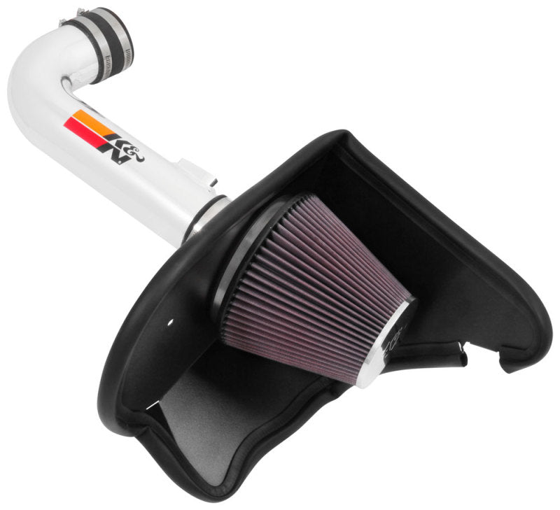 K&N 16-17 Chevy Camaro 3.6L Silver Typhoon Short Ram Intake-Cold Air Intakes-Grocery Getter Performance