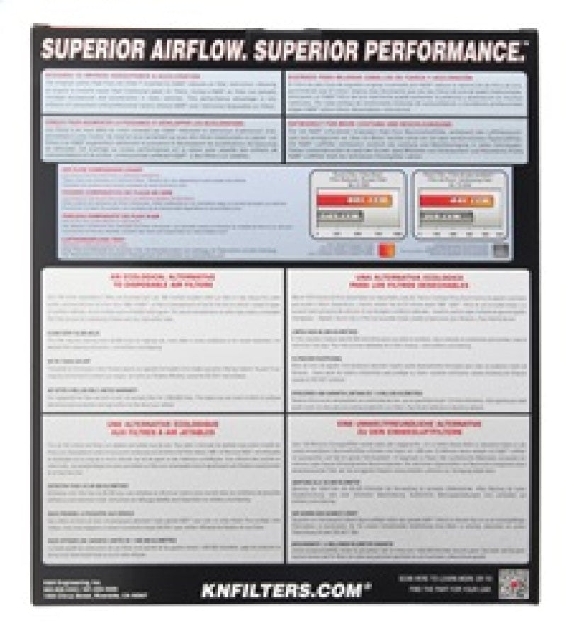 K&N 16-18 Hyundai Ioniq/Niro L4-1.6L F/I Drop In Air Filter-Air Filters - Drop In-Grocery Getter Performance