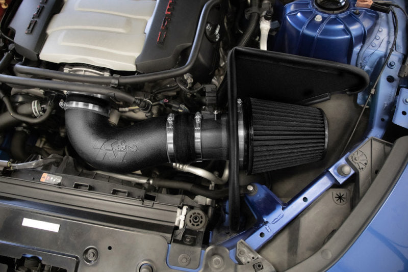 K&N 16-23 Chevrolet Camaro SS 6.2L V8 F/I DRYFLOW Performance Air Intake System-Cold Air Intakes-Grocery Getter Performance