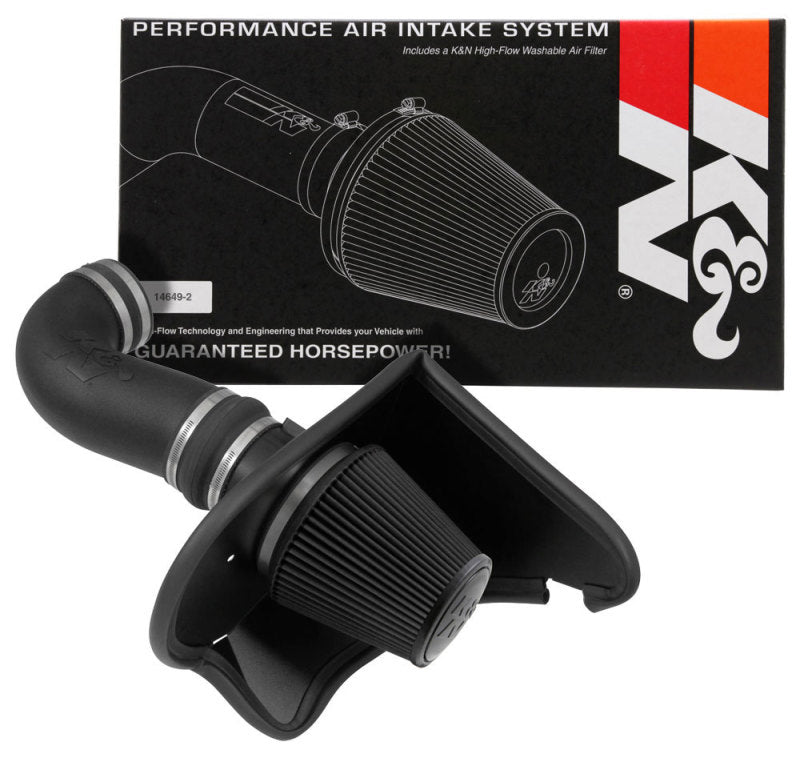 K&N 16-23 Chevrolet Camaro SS 6.2L V8 F/I DRYFLOW Performance Air Intake System-Cold Air Intakes-Grocery Getter Performance