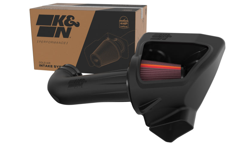 K&N 16-24 Chevy Camaro SS V8-6.2L F Performance Air Intake System-Cold Air Intakes-Grocery Getter Performance