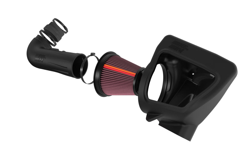 K&N 16-24 Chevy Camaro SS V8-6.2L F Performance Air Intake System-Cold Air Intakes-Grocery Getter Performance