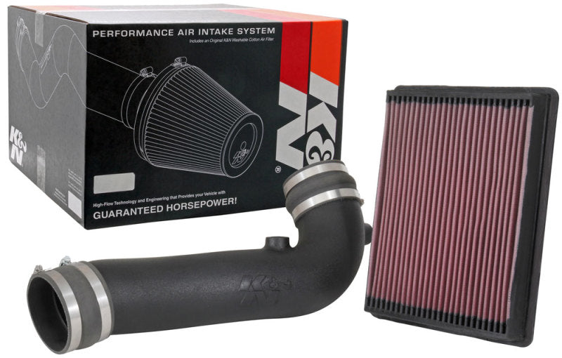 K&N 17-19 Chevrolet Silverado V8-5.3L Performance Intake Kit-Cold Air Intakes-Grocery Getter Performance