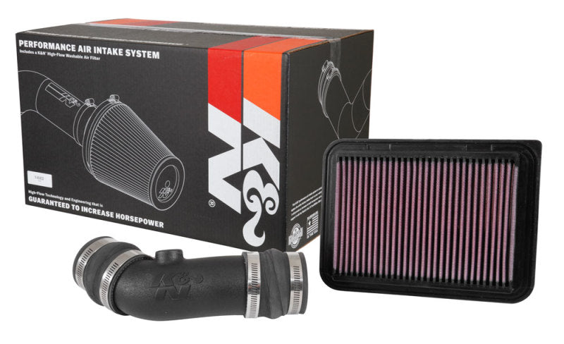 K&N 17-19 Toyota Corolla L4-1.8L F/I Performance Air Intake System-Cold Air Intakes-Grocery Getter Performance