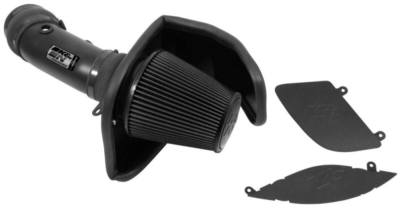 K&N 17-23 Dodge Charger/Challenger Hellcat SC 6.2L V8 DRYFLOW Performance Air Intake System-Cold Air Intakes-Grocery Getter Performance