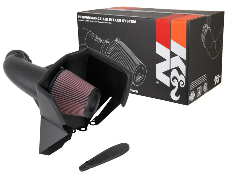 K&N 18-19 Jeep Grand Cherokee Trackhawk V8-6.2L F/I AirCharger Performance Intake-Cold Air Intakes-Grocery Getter Performance