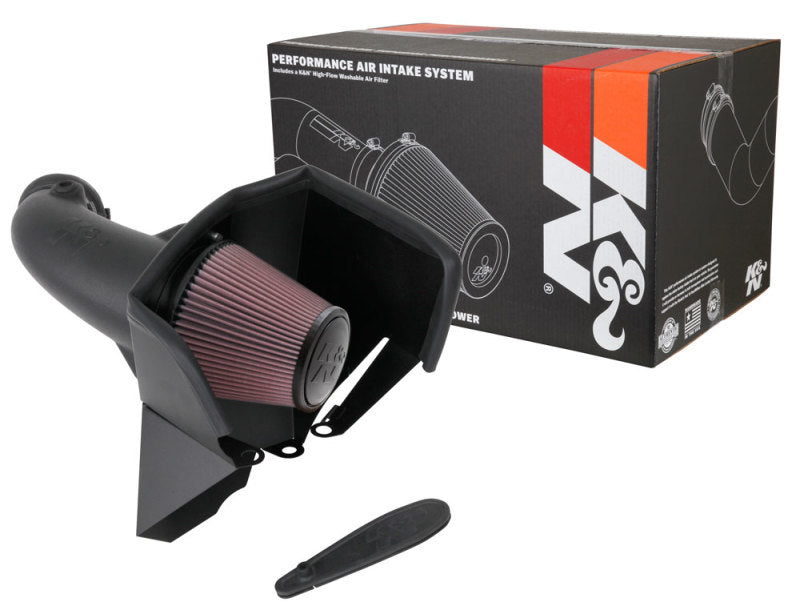 K&N 18-19 Jeep Grand Cherokee Trackhawk V8-6.2L F/I AirCharger Performance Intake-Cold Air Intakes-Grocery Getter Performance