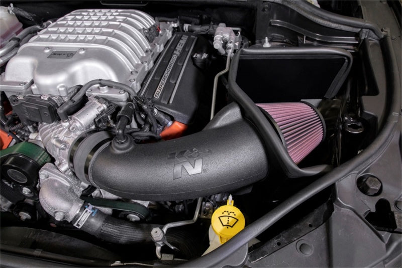 K&N 18-19 Jeep Grand Cherokee Trackhawk V8-6.2L F/I AirCharger Performance Intake-Cold Air Intakes-Grocery Getter Performance
