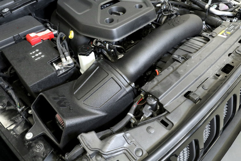 K&N 18-20 Jeep Wrangler JL 2.0L AirCharger Performance Intake-Cold Air Intakes-Grocery Getter Performance