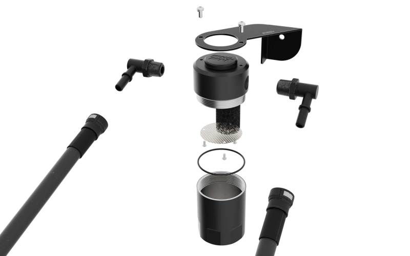 K&N 19-22 Chevy Silverado 1500 5.3/6.2L Catch Can. Oil Separator-Oil Separators-Grocery Getter Performance