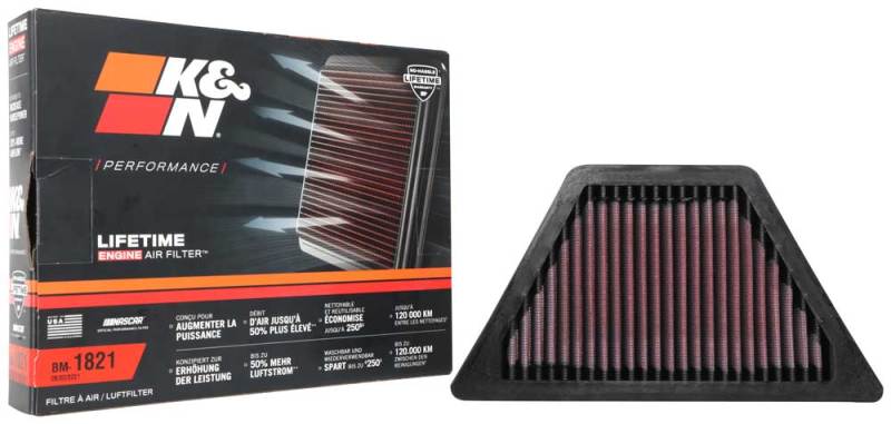 K&N 20-21 BMW R18 1802cc Replacement Air Filter-Air Filters - Direct Fit-Grocery Getter Performance
