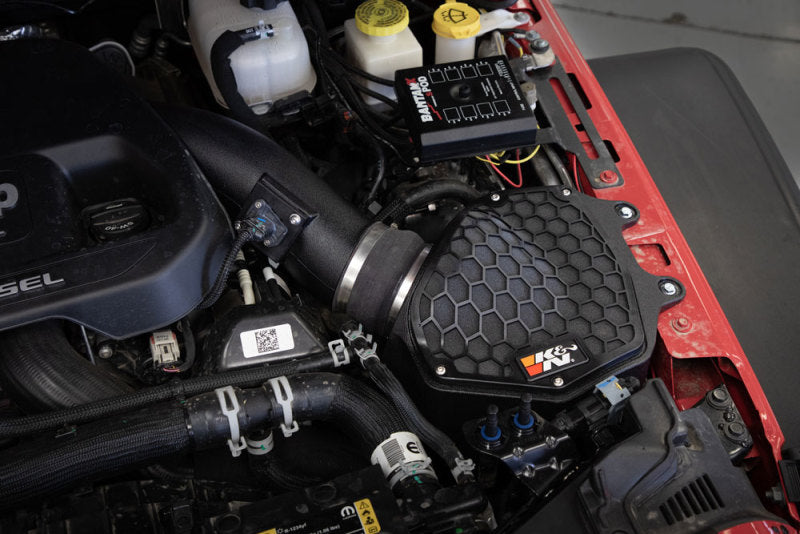 K&N 20-21 Jeep Wrangler V6-3.0L DSL AirCharger Performance Intake-Cold Air Intakes-Grocery Getter Performance