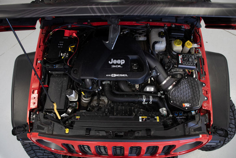 K&N 20-21 Jeep Wrangler V6-3.0L DSL AirCharger Performance Intake-Cold Air Intakes-Grocery Getter Performance