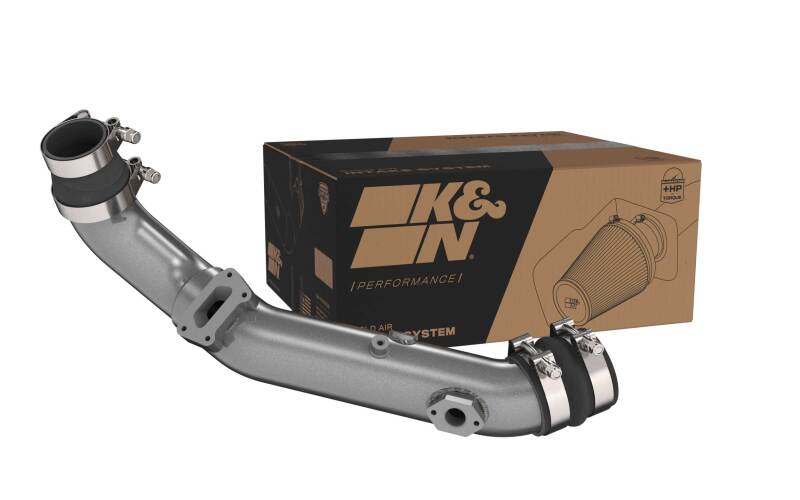 K&N 20-22 Hyundai Veloster N 2.0L L4 Aluminum Charge Pipe Kit - Gunmetal Gray-Turbo Inlets-Grocery Getter Performance