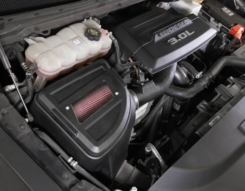 K&N 20-23 RAM 1500 V6 3.0L Diesel Performance Air Intake System-Cold Air Intakes-Grocery Getter Performance