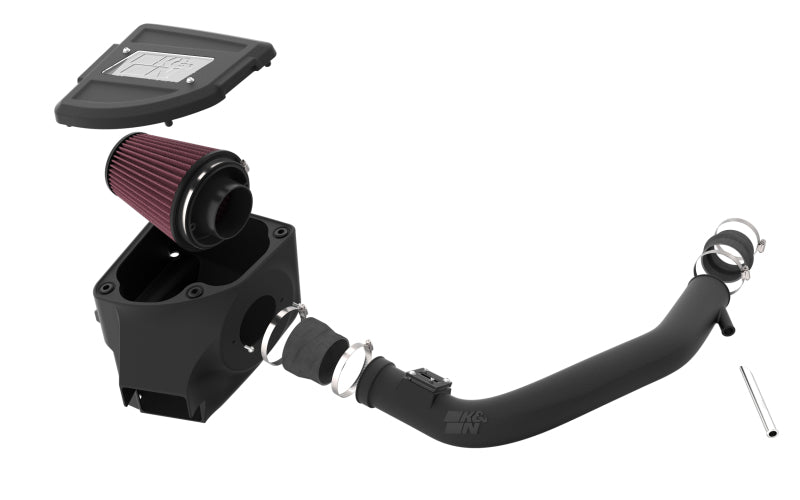 K&N 20-23 RAM 1500 V6 3.0L Diesel Performance Air Intake System-Cold Air Intakes-Grocery Getter Performance